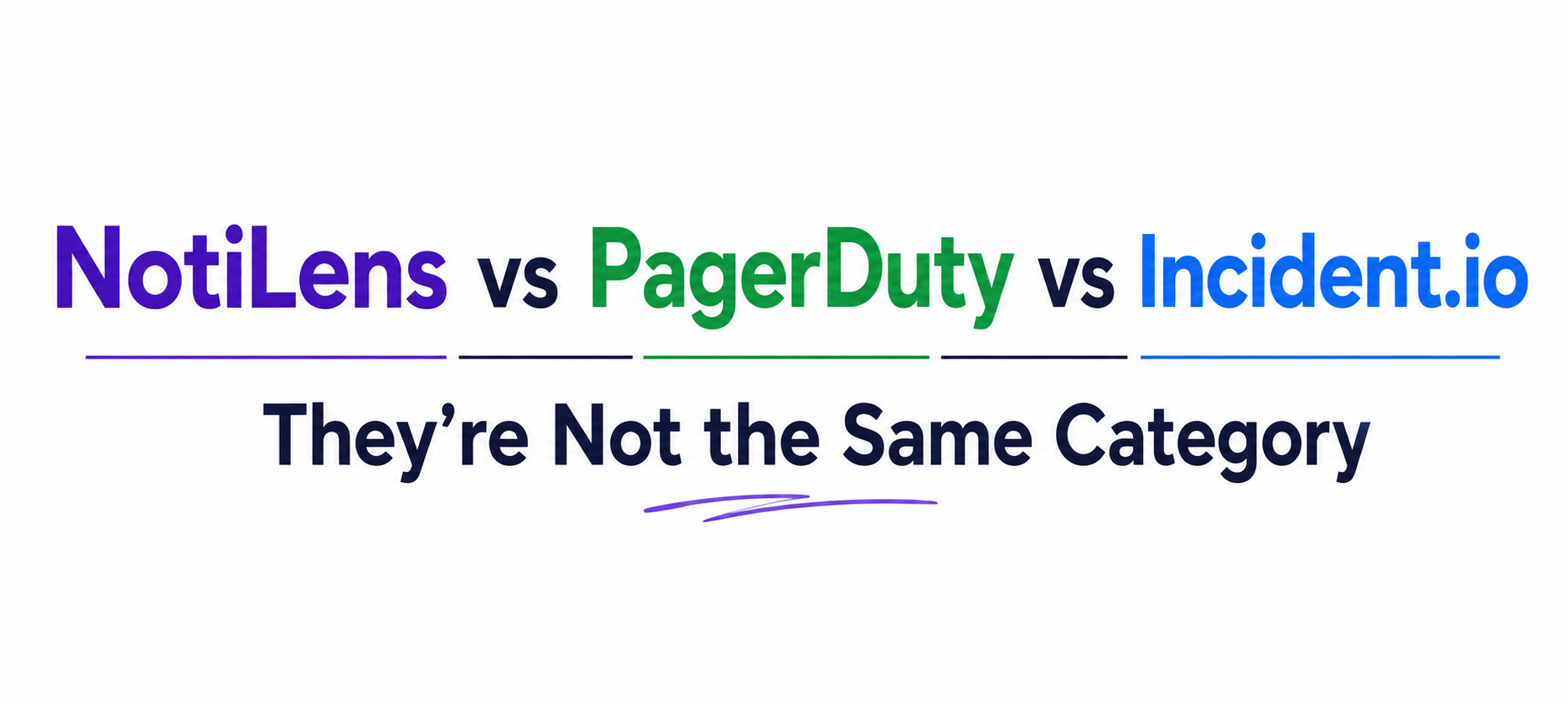 PagerDuty vs Incident.io vs NotiLens : They're Not the Same Category